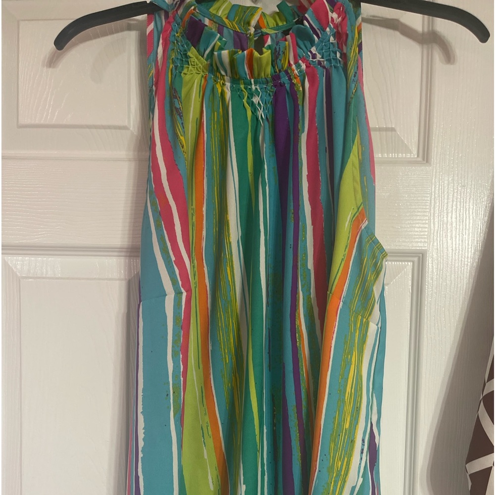 Multicolor sleeveless blouse